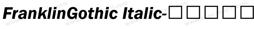 FranklinGothic Italic字体转换